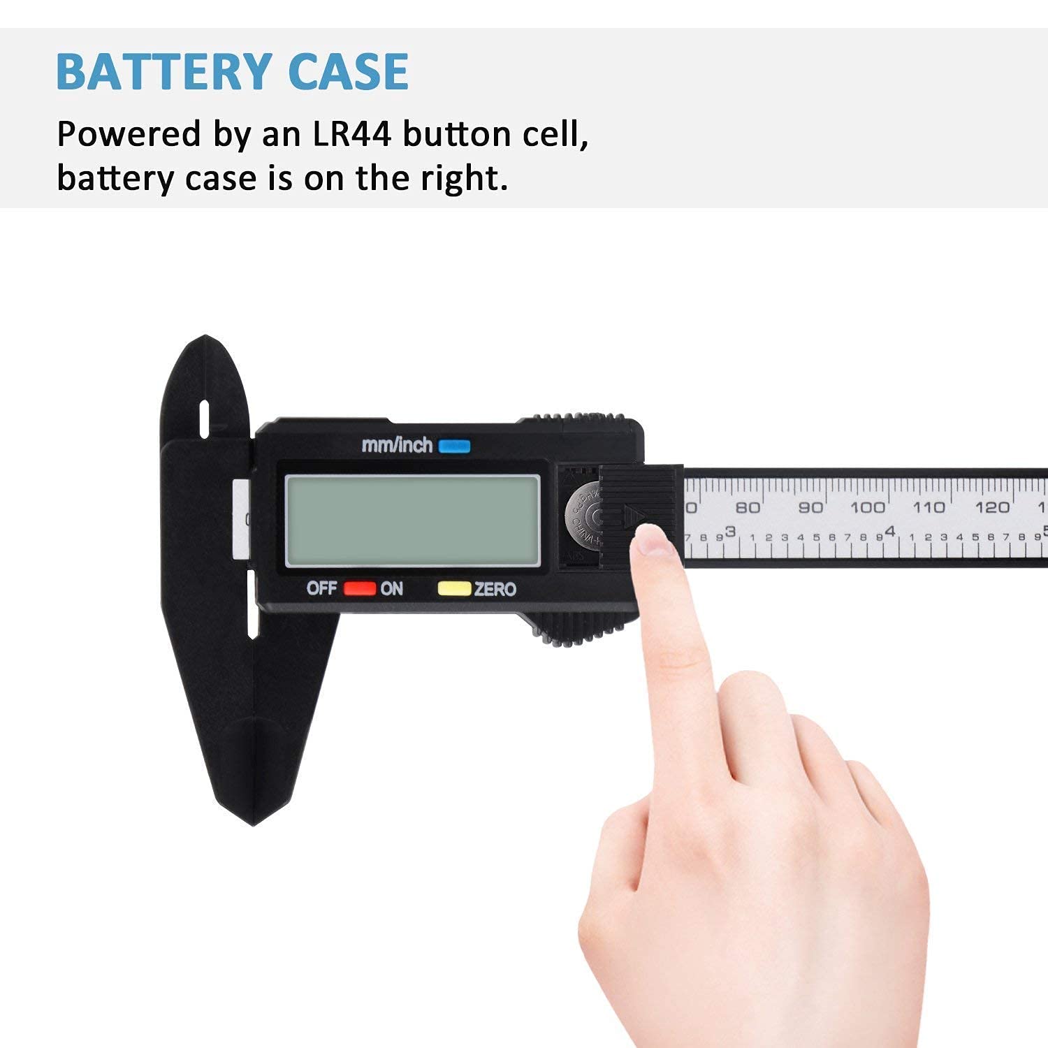 Digital Caliper, Adoric 0-6″ Calipers Measuring Tool – Electronic Micrometer Caliper with Large LCD Screen, Auto-off Feature, Inch and Millimeter Conversion